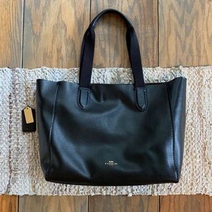 Coach Derby black handbag tote leather